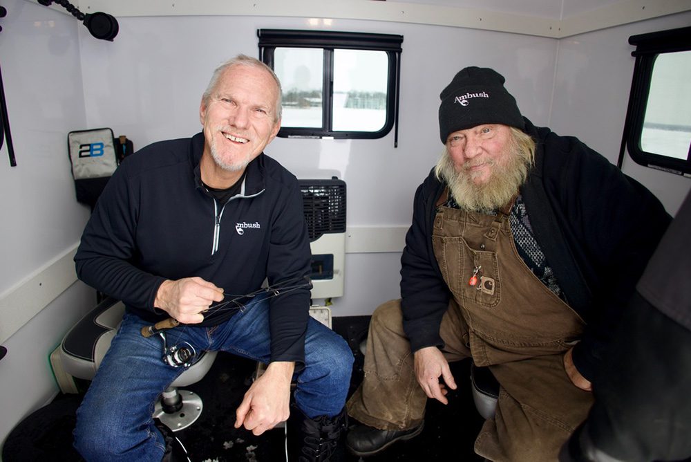 Buddies ice fishing 2 Buddies ice fishing