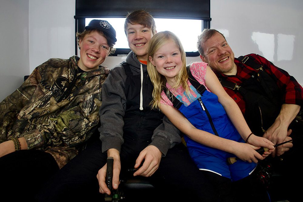 Family photo 2 Family photo in ice house